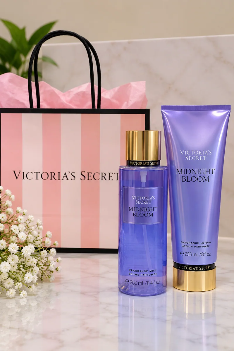 Set Victoria’s Secret Midnight Bloom – Splash 250 ml + Fragrance Lotion 236 ml